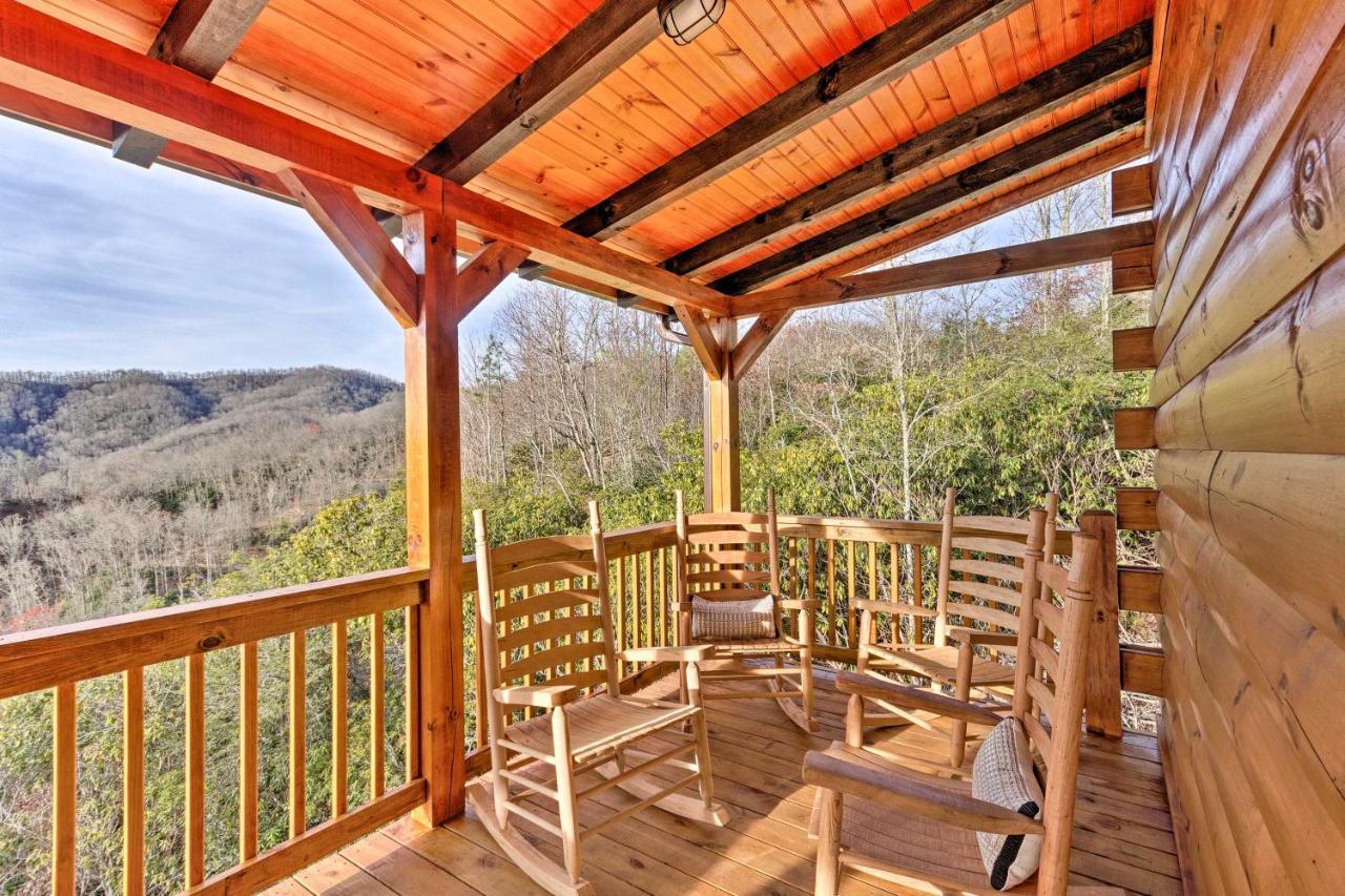 Hilltop Cabin On 5 Acres With Hot Tub And Waterfall! Bryson City Zewnętrze zdjęcie