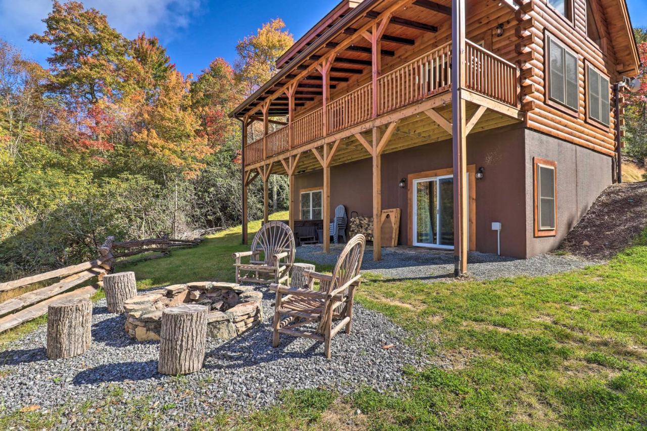 Hilltop Cabin On 5 Acres With Hot Tub And Waterfall! Bryson City Zewnętrze zdjęcie