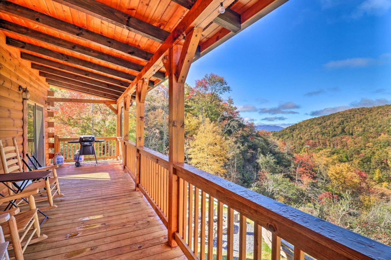 Hilltop Cabin On 5 Acres With Hot Tub And Waterfall! Bryson City Zewnętrze zdjęcie